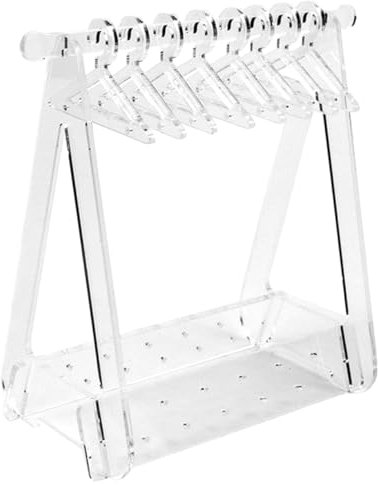 Amosfun Ohrring Aufhänger Rack Ohrring Veranstalter Stehen Acryl Mini Kleiderbügel Stilvolle Ohr Display