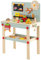 GYMAX Wooden Kids Workbench, Children Tool Bench with Blackboard & Toy Tools Set, Pretend Play Work Bench for 3 Years Old+, 54 x 30 x 83cm