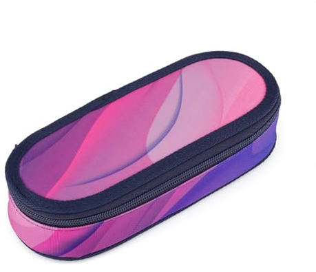TOPGAL ETUI & Federmäppchen – Gepolstertes Federmäppchen für Schüler & Studenten, mit Zwippschluss, Gummischlaufen & Netzfach, 23×10×5cm (ETUE 25032)