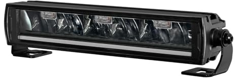 HELLA VALUEFIT 1FE 357 666-021 LED-Lightbar - LBE 2 490-12-24V - 12000lm - Slim - Referenzzahl: 37.5 - ECE - glasklare Streuscheibe - weiß - Lichtfarbe: weiß-Gelb - Kabel: 1000mm - vorne