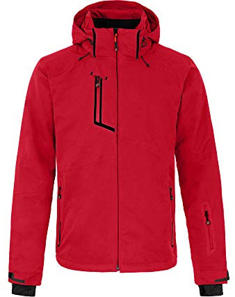 Bergson Nano Light | Herren Skijacke & Outdoorjacke, unwattiert, 20000 mm Wassersäule, Chinese red [104], 48 - Herren