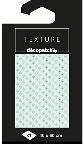 Decopatch TD786C - 1 Bogen 40x60cm Decopatch-Papier Motiv Texture, Diamanten Gold