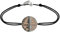 LES POULETTES BIJOUX - Armband Link 925 Silber Rosa Vergoldet Ruthenium Medaille Paris - Schwarz