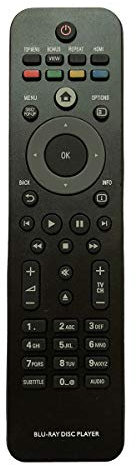 Aurabeam Télécommande de Remplacement pour Philips BDP3000/12 Lecteur Blu-Ray