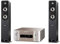 Marantz Melody X (M-CR612), HiFi-Netzwerk-System (2X 60 Watt, HEOS, Alexa Kompatibel, Spotify, Amazon Music) silber-gold + Polk Audio S50E Signature E Series Standlautsprecher, schwarz