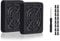 Easycargo 4pcs 50mm Fan Filter Grill Black with Screws (50mm)
