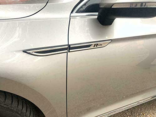 Chrom Kotflügel-Seitenleiste Abdeckung passend für Passat B8 R-Line [2014+] [beide Seiten]