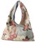 NOREN】 Japanischer Furoshiki Tasche (Retro Flower/Rosa beige) 100% Baumwolle Stoff-Tote Bag Handtasche/Stoffbeutel Shopper Faltbar Wiederverwendbar