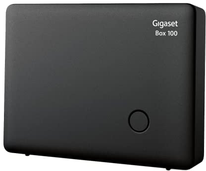 Gigaset Box 100 - DECT-Basis-Station für Ihr eigenes Kommunikationssystem, unterstützt bis zu 6 Mobilteile - für den analogen Telefonanschluss, schwarz [Deutsche Version]