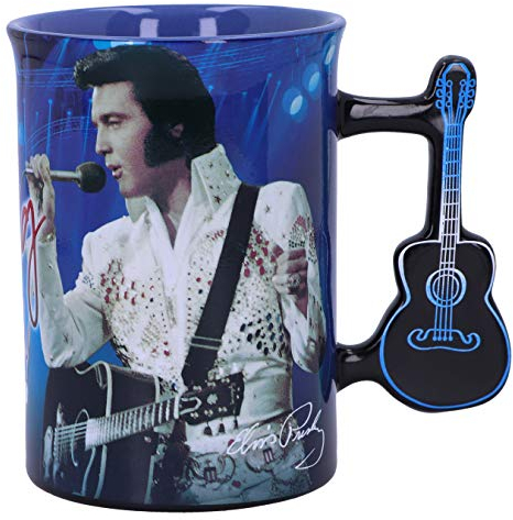 Nemesis Now Blue Mug, 16oz Elvis The King of Rock and Roll Tasse, 473 ml, Blau, Keramik, 1 Count (Pack of 1)