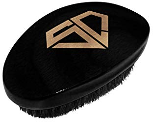 SHYNE Brosse à Cheveux Dure et Incurvée | Brosse 360 Waves avec Poils en Nylon Renforcés | Parfait pour Les Waves et La Barbe | Brosse de Toilettage Quotidienne pour Hommes | Compact et Convivial