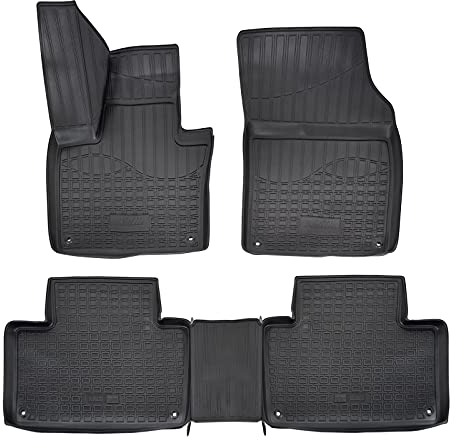 Norm Liners | 3D Gummimatten Auto Matten Fussmatten Kompatibel mit XC90 2, ab 2014, Rand cca 4cm, Allwetter, 4Tlg, Premium Qualität