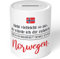 JUNIWORDS Spardose Sparbüchse, Sieht vielleicht so aus, als würde ich dir zuhören. Doch in Wahrheit denke ich an Norwegen (1001317)