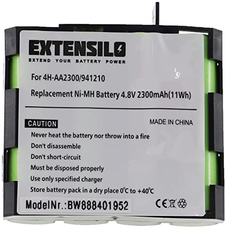 EXTENSILO Akku kompatibel mit Compex Edge US