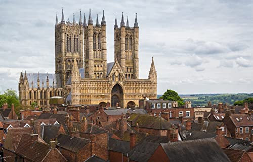 LHJOYSP personalised jigsaw puzzles 1000 piece Lincoln Cathedral, Lincoln City, England 75x50cm