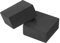 PATIKIL Plant Pot Feet 2x2x1 Inch, 4 Pack Invisible Riser Rubber Square for Outdoor Garden Patio Deck Flower Planters, Black