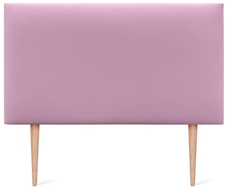 DHOME Tête de lit en Similicuir ou en Tissu AQUALINE Lisse avec Pieds, tête de lit tapissée pour lit de Luxe (90x105cm avec Pieds (Lits 70/80/90), Similicuir Rose)