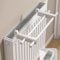 EUPXRHY Séchoir à Linge Radiateur Mural, 2 Barres Etendoir Radiateur, Sèche Linge Suspendu 50-130cm, Sèche-Serviettes sans Perçage,Hook Fixation,50cm
