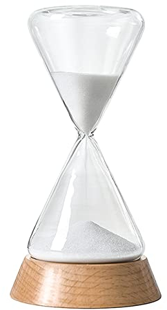 Sablier, sablier, 3,3 x 6,3 Pouces, sablier en Bois, minuteries à œufs for Faire bouillir des œufs, 15/30 Minutes, minuteries visuelles for Enfants (Taille : 30 Minutes) (Size : 15 Minutes)