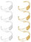 arricraft 8 Stück Lünette Blank Armband, 2 Farben Gold Und Silber, Verstellbare Leere Armreifbasis Mit Tablett, Runde Cabochon-Armbandfassung Zum Basteln von DIY-Armbändern, 25 mm