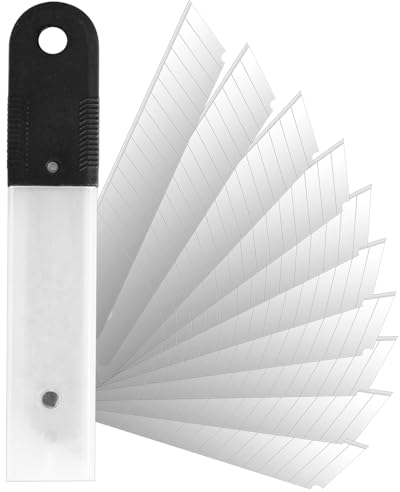 Cuchillas de corte de 18 mm, cuchillas de repuesto, cuchillas de repuesto para removedor de papel pintado, raspador manual, raspador de alfombras, raspador de color, 30 unidades