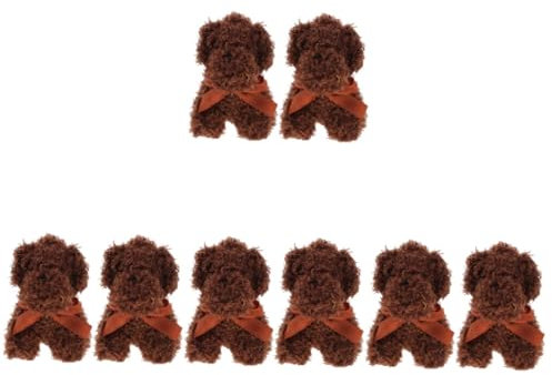 UPKOCH 4sets Cute Dog Plush Keychain Stuffed Animal Backpack Keychain Backpack Stuffed Animal Chain 2pcs*4