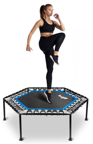Yes4All Rebounder Trampoline for Adults, 48-Inch, 350 LBS Stable & Silent Exercise Trampoline for Rebounding, Jumping Cardio
