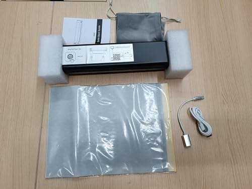 veco chajor Tragbarer Tattoo Drucker, Drahtlose Tattoo Maschine Stencil Drucker Printer Mit 20 Blatt Druckpapier, Tintenloser Bluetooth Unterstützt Tattoo Transferpapier und Thermopapier A4