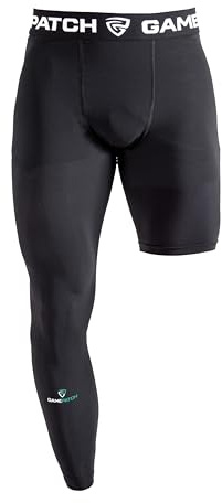 Gamepatch Einbeinstrumpfhose rechts | Beinmuskulatur Erholung und Unterstützung | Quick Dry Technologie | Herren Damen Kinder