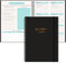 Qefuna Undatierter Wochenplaner,Terminplaner A5,wöchentlicher Terminkalender mit To-Do-Liste,PP Shell,104 Seiten 100 Gramm Papier,dem Hardcover -Ringordner，auf Deutsch(Schwarz)