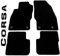 AUTOTEPPICH-STYLERS Q100+ Fußmatten Set passend für Opel Corsa D + E 2006-2019 Matten Autoteppiche Passform