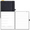 POPRUN Kalender 2025 Buchkalender Ringbuch mit Softcover, ca. A4 (26,5 x 21,5 cm) - Terminplaner, Wochenplaner Notizbuch (Jan.2025-Dez.2025) mit 100 GSM Papier - Schwarz
