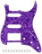 Banworks 4 plis Strat HSS Pickguard 11 trous pour guitare électrique Pickguard SSH Scratch Plate pour USA/Mexicain Modern Style Standard Stratocaster ST JT/HB-02 Purple Pearl