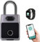Heavy Duty Smart Vorhängeschloss, Schloss mit digitalem Code, Bluetooth Fingerabdruck Vorhängeschloss, schlüssellos, Vorhängeschloss wetterfest, für Fitnessstudio, Büro, Zuhause, Garten, Schrank