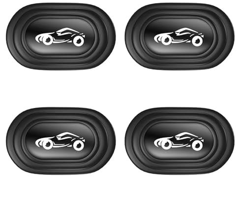 Automotive Interior Coussin D'isolation Phonique Coffre Voiture Joint Universel Absorbant Chocs Porte Voiture Autocollants Coussin Épais, 1/4 Pièces Intérieure Voiture(4PCS B)