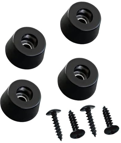 4Pcs Speaker Isolation Pad, Rubber Feet Kit for Appliances Guitar Amps Speaker Cabinets Audio Turntable Cutting Board Feet Furniture Feet