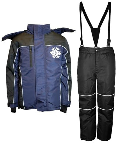 MS-Trachten Kinder Skianzug 2tlg Olli Skijacke mit Skihose Dunkelblau (134/140)