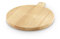 Sur La Table Medium Round Paddle Board for Serving Meats, Vegetables and Cheeses, Easy to Clean, Made with FSC Certified Materials, 37.2 x 30.5 x 2.5cm, Colour Me Happy, Natural Wood