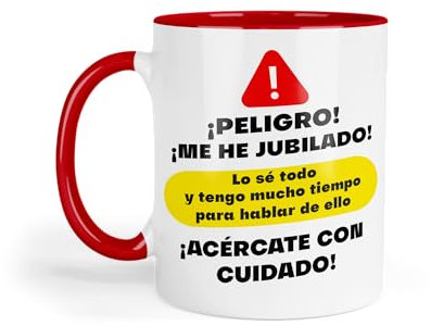 Kembilove Taza jubilacion | Regalos originales para jubilados | Jubilacion mujer | Jubilacion hombre | Regalos originales | Regalos jubilacion hombre (Modelo 1)
