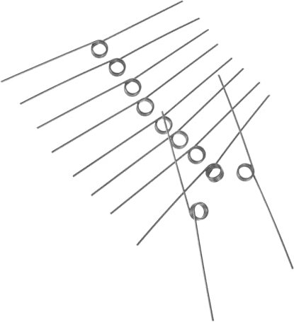 Healifty 10pcs Garbage Bin Spring Stainless Steel Torsional Spring Foot Pedal Trash Can Household Accessory