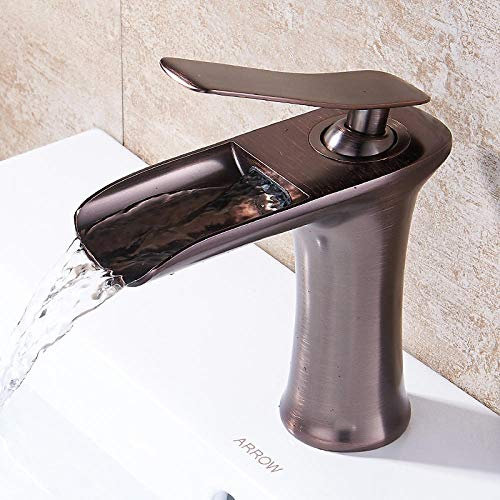 Robinet de lavabo rétro chaud et froid en cuivre antique pour évier de salle de bain Design élégant blanc et doré court noir style ancien durable et élégant