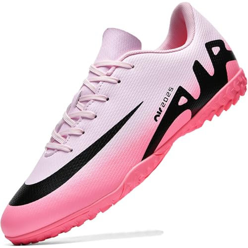 situkeke Scarpe da calcio per ragazze Atletica Atletica Scarpe sportive Adolescente Professione Competizione Ragazzi Traspirante Sneakers Unisex, rosa, 38/38.5 EU