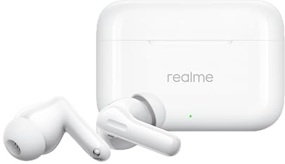 realme Buds T200 True Earbuds Wireless Earphone, 32dB Intelligent ANC, Hi-Res & LHDC 5.0 Audio, 360° Space Sound IP55, Up to 50 Hours Autonomy, Pearl White