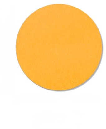 Runde Korktafeln, Filz-Pinnwand für Wände, Kork-Pinnwand, Memotafel, Leinen, Bauernhaus, dekorative Sichttafel, Korktafeln für Bürodekoration (Orange-Gelb, 40 x 40 cm)