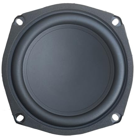 XAGMODSHN 13 cm (5,25 Zoll) 4 Ohm Subwoofer Hifi Lautsprecher Komponente Metall Horn für tiefe Bässe und immersiven Sound Zubehör