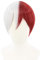 Topcosplay Anime Peluca Plata-Rojo Cosplay Pelucas Sintéticas de Mujeres Hombres Peluca para Halloween, Disfraces