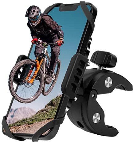 RYACO Handyhalterung Fahrrad, Universal Handyhalterung Motorrad, 360° Handy Halterung Fahrradlenker für iPhone 14 Pro Max Plus, SE, 13 12 Pro Max Mini, Samsung S23 S10, Xiaomi, 4,2-7,2 Zoll Smartphone