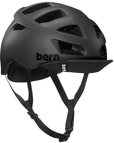 Bern Erwachsene Helm Allston, Schwarz (mattschwarz), L (59-62 cm)