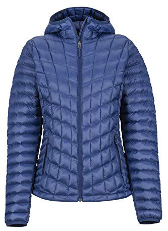 Marmot Wm's Featherless Hoody Insulated Jacket, Warm Outdoor Coat, Water Repellent Anorak, Windproof - Arctic Navy, Small