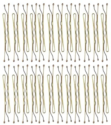 Kitsch braune Bobby Pins - 1,87 Zoll | Haaraccessoires für Kinder, Mädchen und Frauen | Must-Haves für den Stylisten, Make-up - 45 Stück - Valentinstagsgeschenke